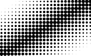 Çapraz, eğimli daireler, yarım ton vektör çizimi. Yarıton arkaplan, desen