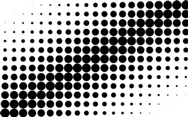 Çapraz, eğimli daireler, yarım ton vektör çizimi. Yarıton arkaplan, desen