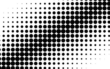 Çapraz, eğimli daireler, yarım ton vektör çizimi. Yarıton arkaplan, desen