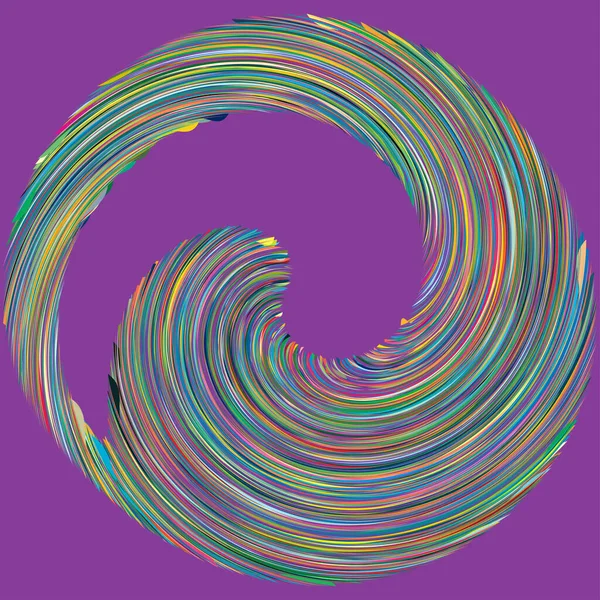 Circular Spiral Redemoinho Twirl Elemento Design Explosão Concêntrica Radial Radiante — Vetor de Stock