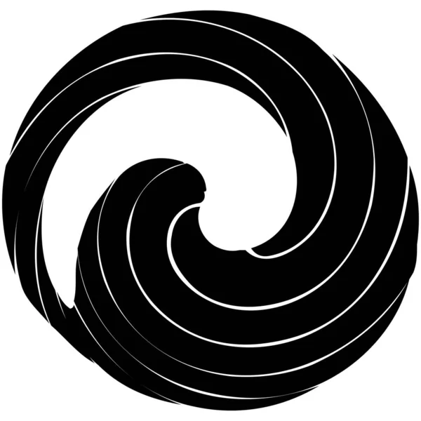 Espiral Circular Remolino Elemento Diseño Giro Explosión Concéntrica Radial Irradiante — Vector de stock