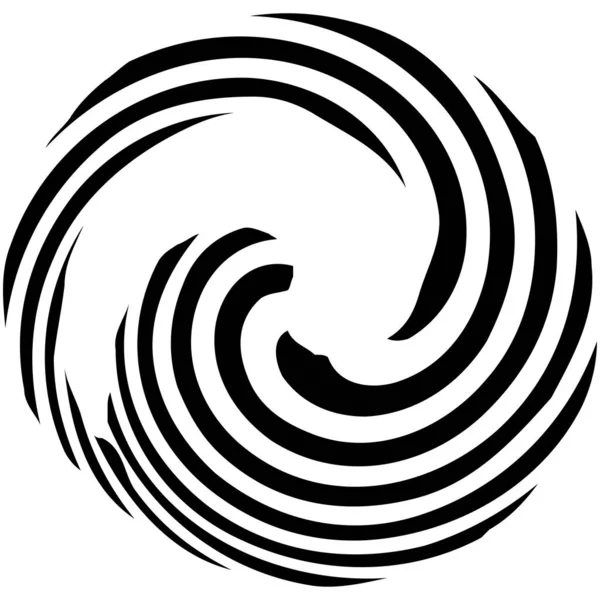 Circular Spiral Redemoinho Twirl Elemento Design Explosão Concêntrica Radial Radiante —  Vetores de Stock