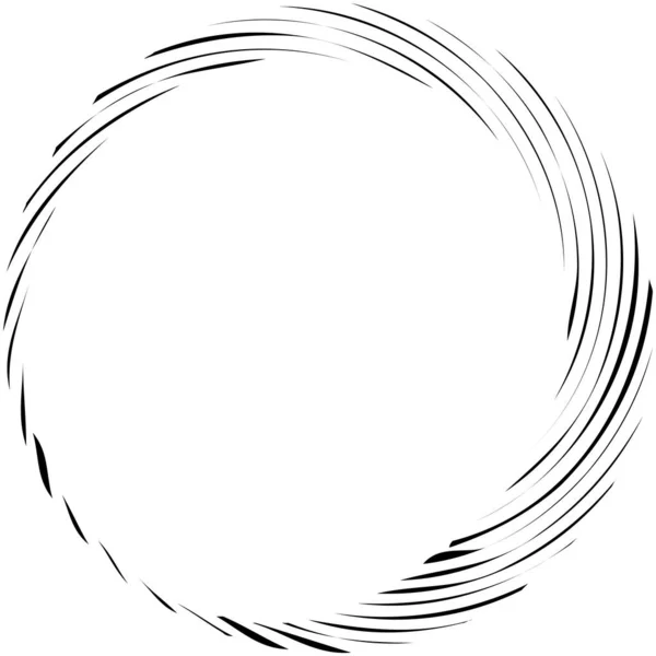 Cirkelvormige Spiraal Wervelend Draaiend Design Element Concentrische Radiale Stralende Uitbarsting — Stockvector