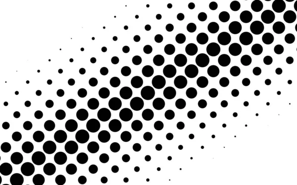 Diagonal Oblique Circles Dots Halftone Vector Illustration Halftone Background Pattern — Stock Vector