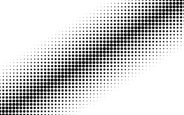 Diagonale Schräge Kreise Punkte Vektorillustration Halbtonhintergrund Muster — Stockvektor