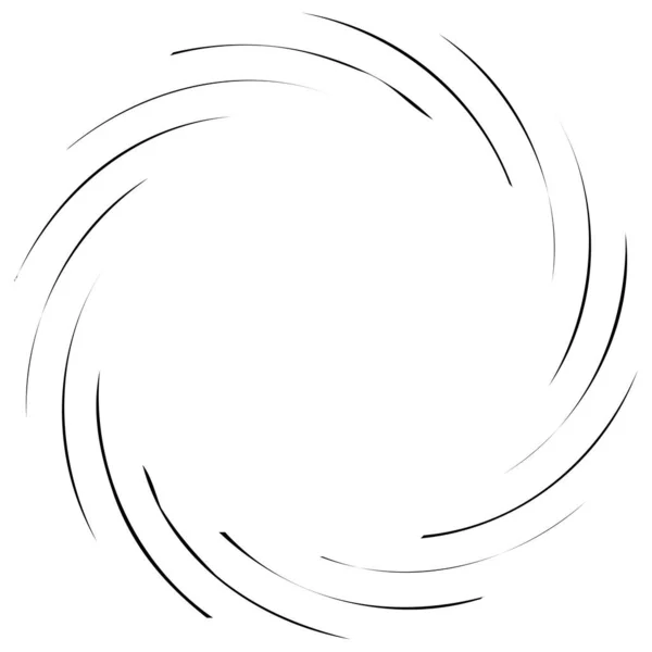Kreisförmiges Wirbelndes Wirbelndes Designelement Konzentrisches Radiales Und Strahlendes Platzen Von — Stockvektor