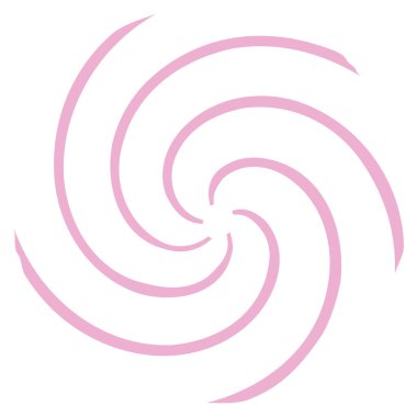 Dairesel sarmal, girdap, dönme tasarım elementi. Eş merkezli, radyal ve yayılan çizgiler dönüş, girdap ve eğri büğrü