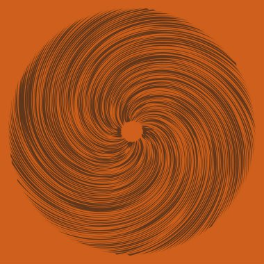 Dairesel sarmal, girdap, dönme tasarım elementi. Eş merkezli, radyal ve yayılan çizgiler dönüş, girdap ve eğri büğrü