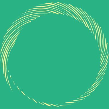 Dairesel sarmal, girdap, dönme tasarım elementi. Eş merkezli, radyal ve yayılan çizgiler dönüş, girdap ve eğri büğrü