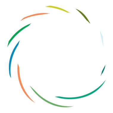 Dairesel sarmal, girdap, dönme tasarım elementi. Eş merkezli, radyal ve yayılan çizgiler dönüş, girdap ve eğri büğrü