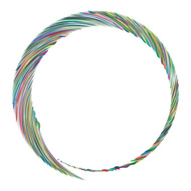 Dairesel sarmal, girdap, dönme tasarım elementi. Eş merkezli, radyal ve yayılan çizgiler dönüş, girdap ve eğri büğrü