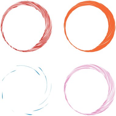 Dairesel sarmal, girdap, dönme tasarım elementi. Eş merkezli, radyal ve yayılan çizgiler dönüş, girdap ve eğri büğrü