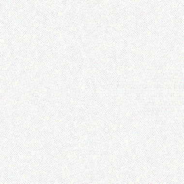 Rastgele renkli daireler, yarım ton (yarım ton) spiral, dairesel ve radyal şekildeki noktalar. Girdap, kıvrım, dönüş deseninde noktalar. Renk benekleri, çiller, benekler. Vektör illüstrasyonu