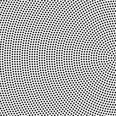 Rastgele daireler, noktalar yarım ton (yarım ton) elementi sarmal, dairesel veya radyal tarzda. Döndürmedeki, döndürmedeki, döndürmedeki vektör resimlemedeki noktalar