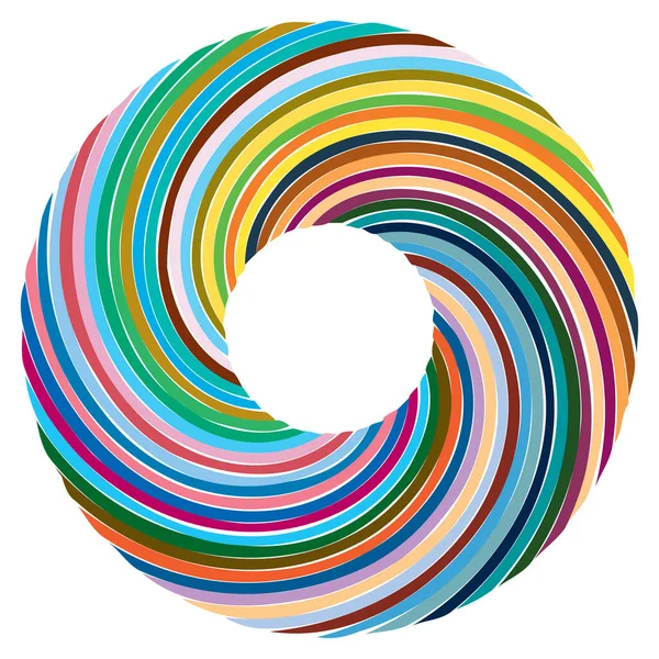 Circular Spiral Redemoinho Twirl Elemento Design Explosão Concêntrica Radial Radiante — Vetor de Stock