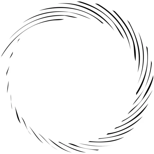 Cirkelvormige Spiraal Wervelend Draaiend Design Element Concentrische Radiale Stralende Uitbarsting — Stockvector