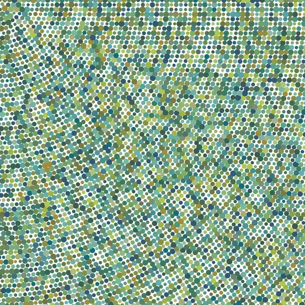 Rastgele renkli daireler, yarım ton (yarım ton) spiral, dairesel ve radyal şekildeki noktalar. Girdap, kıvrım, dönüş deseninde noktalar. Renk benekleri, çiller, benekler. Vektör illüstrasyonu