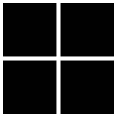 Kara Kareler vektör çizimi. Kare tasarım ögesi, kare desen. Bloklar resimleme