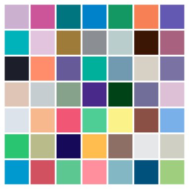 Renkli Kareler vektör çizimi. Kare tasarım ögesi, kare desen. Bloklar resimleme