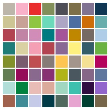 Renkli Kareler vektör çizimi. Kare tasarım ögesi, kare desen. Bloklar resimleme