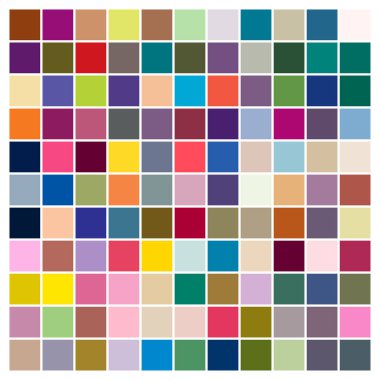 Renkli Kareler vektör çizimi. Kare tasarım ögesi, kare desen. Bloklar resimleme