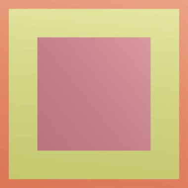 Renkli kesişen kareler, Blok vektör çizimi. Renk kareleri yığını