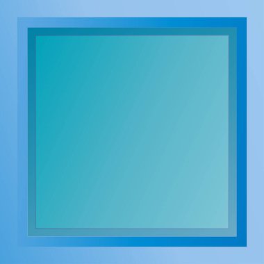 Renkli kesişen kareler, Blok vektör çizimi. Renk kareleri yığını