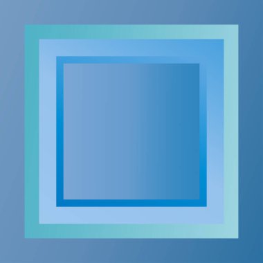 Renkli kesişen kareler, Blok vektör çizimi. Renk kareleri yığını