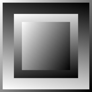 Üst üste binen kareler, vektör illüstrasyonunu engeller. Gri tonlu kareler