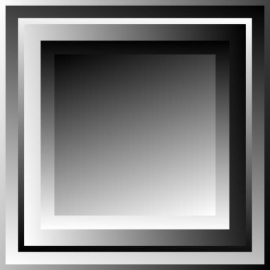 Üst üste binen kareler, vektör illüstrasyonunu engeller. Gri tonlu kareler