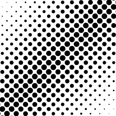 Çember yarım ton, ekran vektör çizimleri. Noktalı, noktalı, benekli vektör çizimi