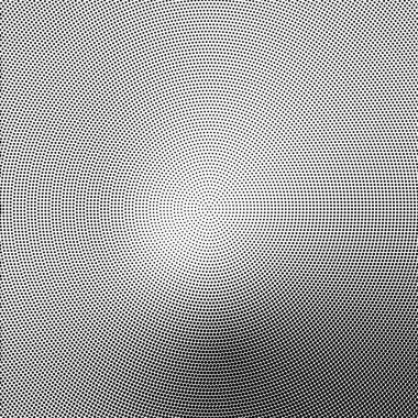 Dairesel, spiral, girdap ve yarım ton, ekran vektör çizimleri. Noktalı, noktalı, benekli vektör çizimi