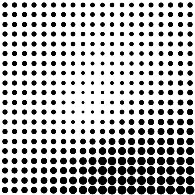 Çember yarım ton, ekran vektör çizimleri. Noktalı, noktalı, benekli vektör çizimi