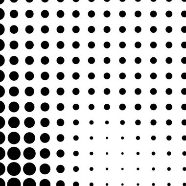 Çember yarım ton, ekran vektör çizimleri. Noktalı, noktalı, benekli vektör çizimi