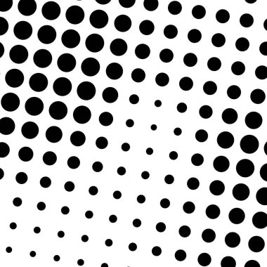 Çember yarım ton, ekran vektör çizimleri. Noktalı, noktalı, benekli vektör çizimi