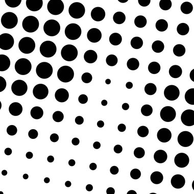 Çember yarım ton, ekran vektör çizimleri. Noktalı, noktalı, benekli vektör çizimi