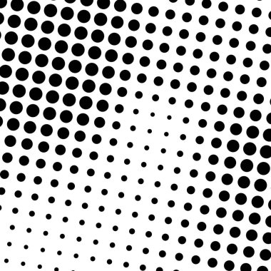 Çember yarım ton, ekran vektör çizimleri. Noktalı, noktalı, benekli vektör çizimi