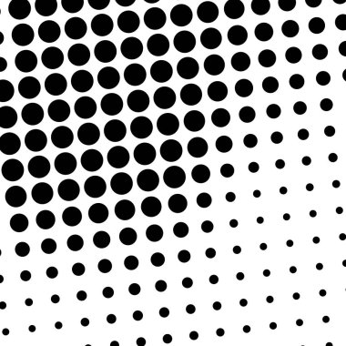 Çember yarım ton, ekran vektör çizimleri. Noktalı, noktalı, benekli vektör çizimi