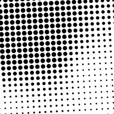 Çember yarım ton, ekran vektör çizimleri. Noktalı, noktalı, benekli vektör çizimi