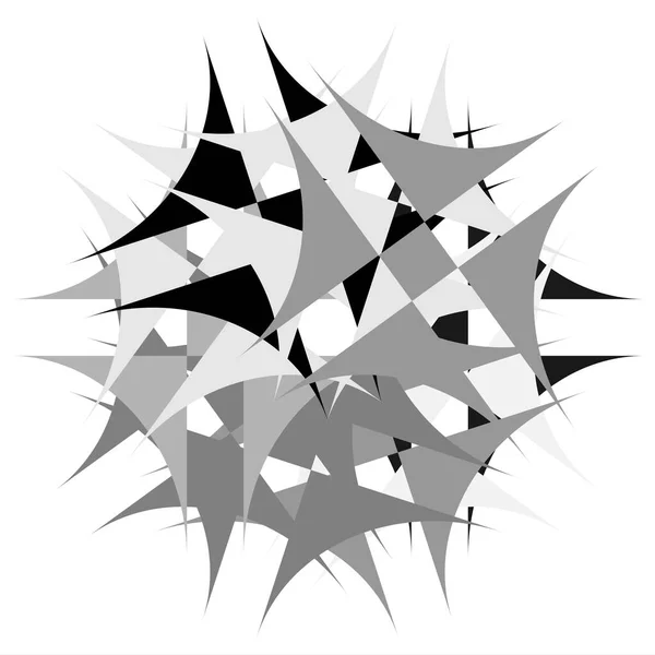 Abstraktní Mandala Stupních Šedi Motiv Abstraktní Logo Prvek Kolekce Kruhových — Stockový vektor
