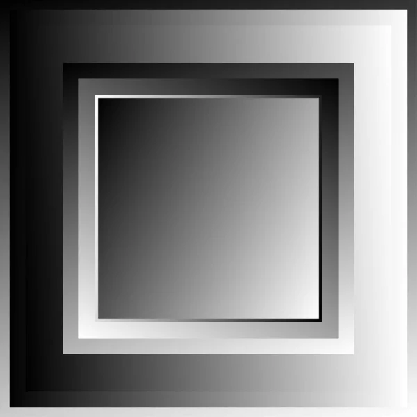 重叠的正方形 方块矢量插图 灰度正方形 — 图库矢量图片