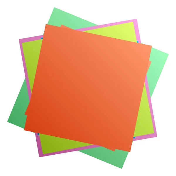 Random Girado Sobreposição Caótica Quadrados Ilustração Vetorial Quadrados Coloridos Empilhamento — Vetor de Stock