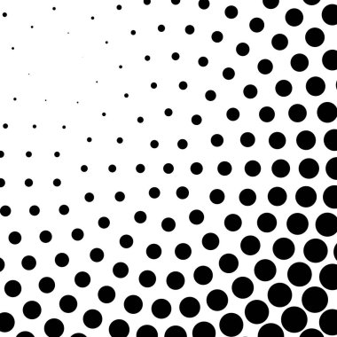 Çember yarım ton, ekran vektör çizimleri. Noktalı, noktalı, benekli vektör çizimi