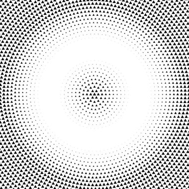 Yarım tonlu üçgen vektör çizimi. Üçgen geometrik arkaplan dokusu ve deseni