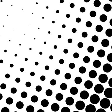 Çember yarım ton, ekran vektör çizimleri. Noktalı, noktalı, benekli vektör çizimi