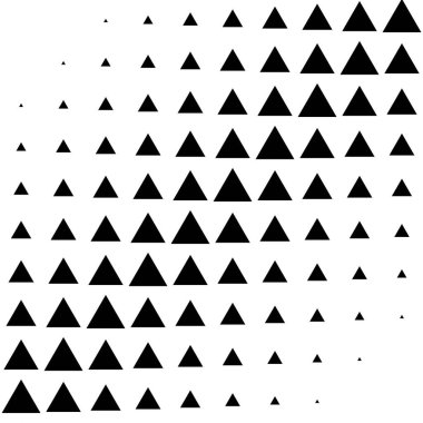 Yarım tonlu üçgen vektör çizimi. Üçgen geometrik arkaplan dokusu ve deseni