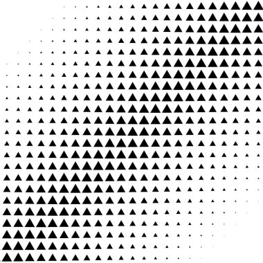 Yarım tonlu üçgen vektör çizimi. Üçgen geometrik arkaplan dokusu ve deseni