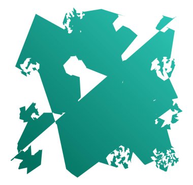 Garip, garip, rastgele, keskin şekiller üretti. Asimetrik Soyut Sanat Vektörü illüstrasyonu.