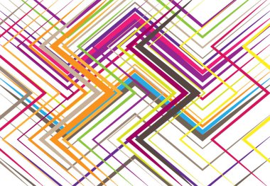 Geometrik yapı, ağ, düz ve açısal kesişen çizgiler. Rastgele seçilmiş ızgara örgüsü. Renkli, çok renkli arkaplan, arkaplan, doku ve desen