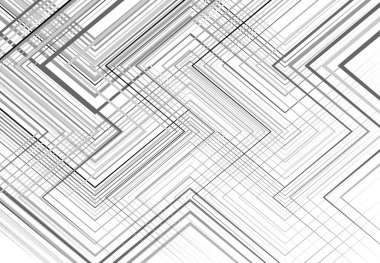 Geometrik yapı, ağ, düz ve açısal kesişen çizgiler. Rastgele seçilmiş ızgara örgüsü. Gri tonlama, siyah ve beyaz doku, kalıp, arkaplan ve arkaplan